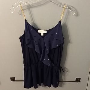 Michael Kors navy top.